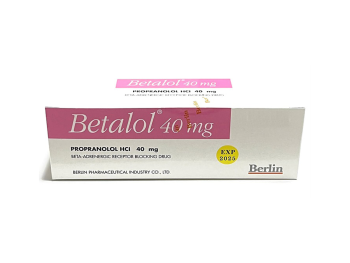 TO Chemicals Propranolol 40mg Betalol 100 tablets