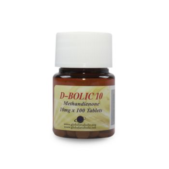 Global Anabolic Methandienone 10mg D-Bolic 100 tablets
