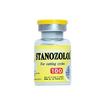 LA Pharma Stanozolol 100mg Winstrol Injection vial